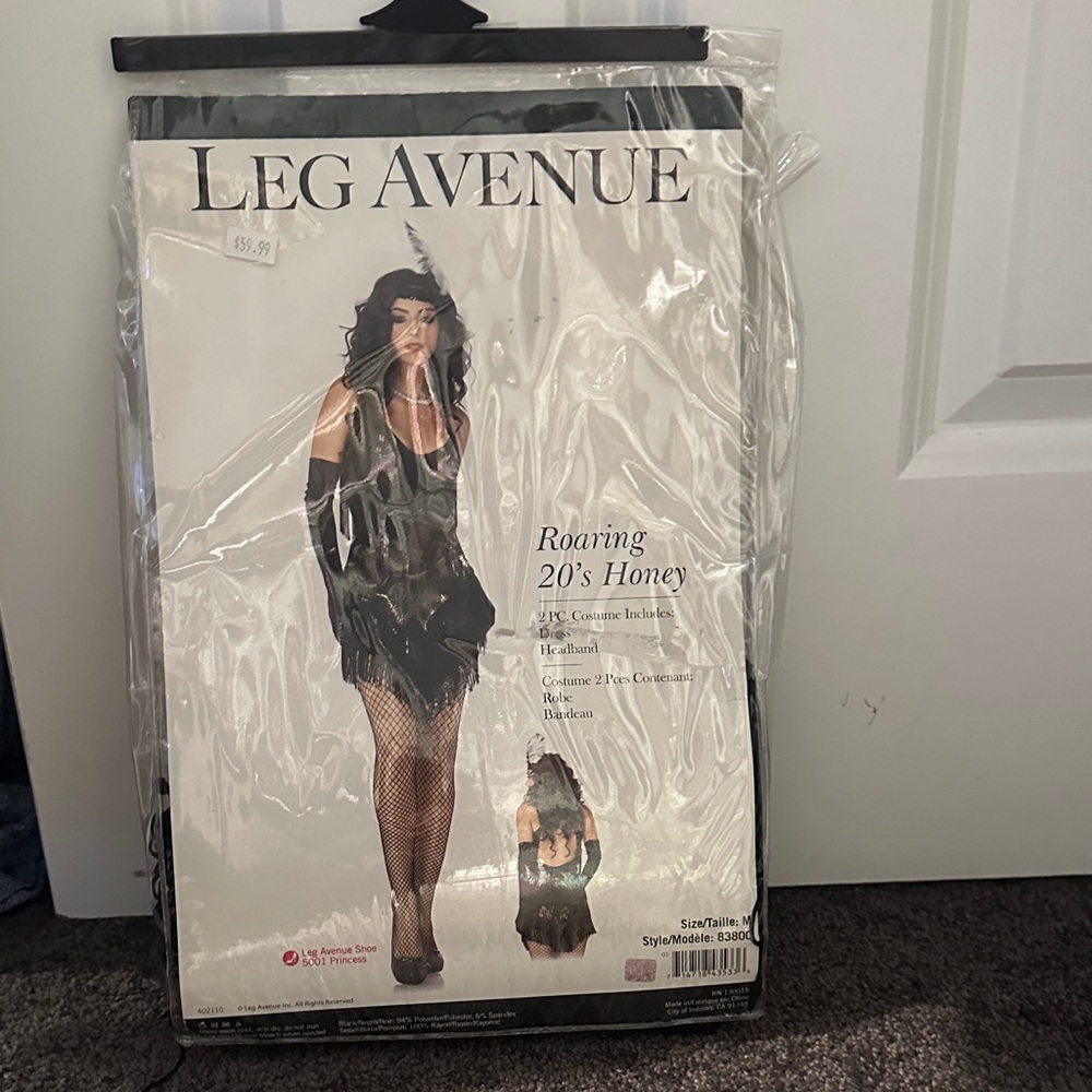 Leg Avenue Black Flapper Costume